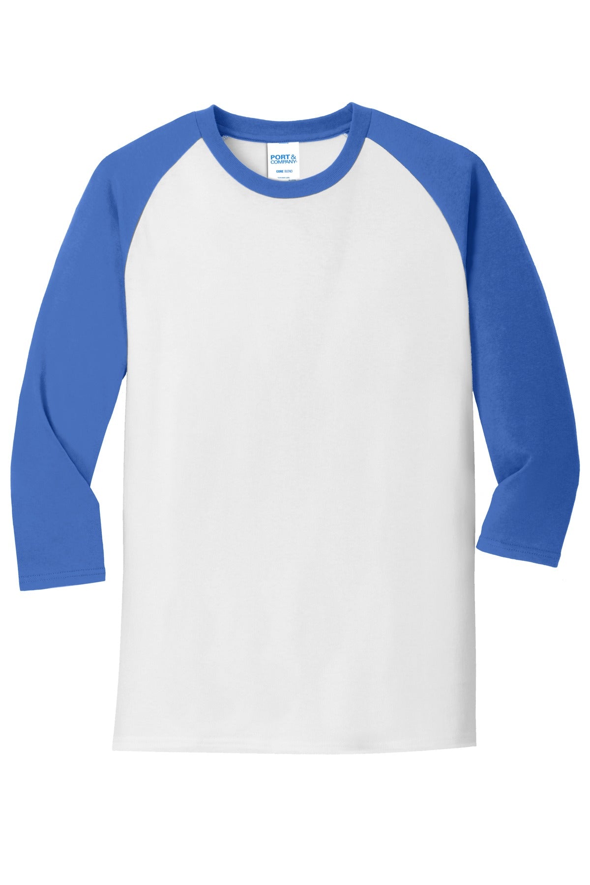Port & Company - Men's Core Blend 3/4-Sleeve Raglan Tee