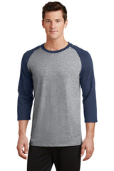 Port & Company - Men's Core Blend 3/4-Sleeve Raglan Tee
