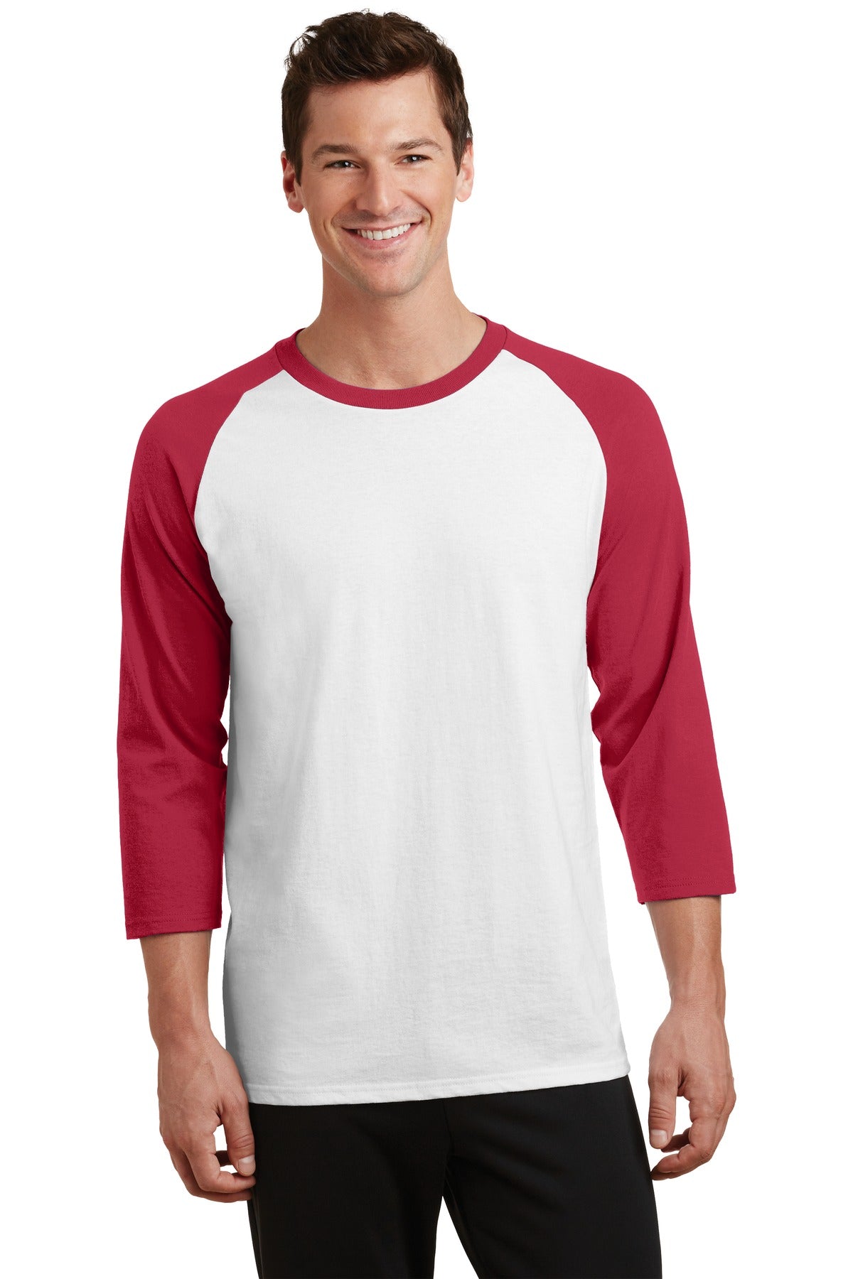 Port & Company - Men's Core Blend 3/4-Sleeve Raglan Tee