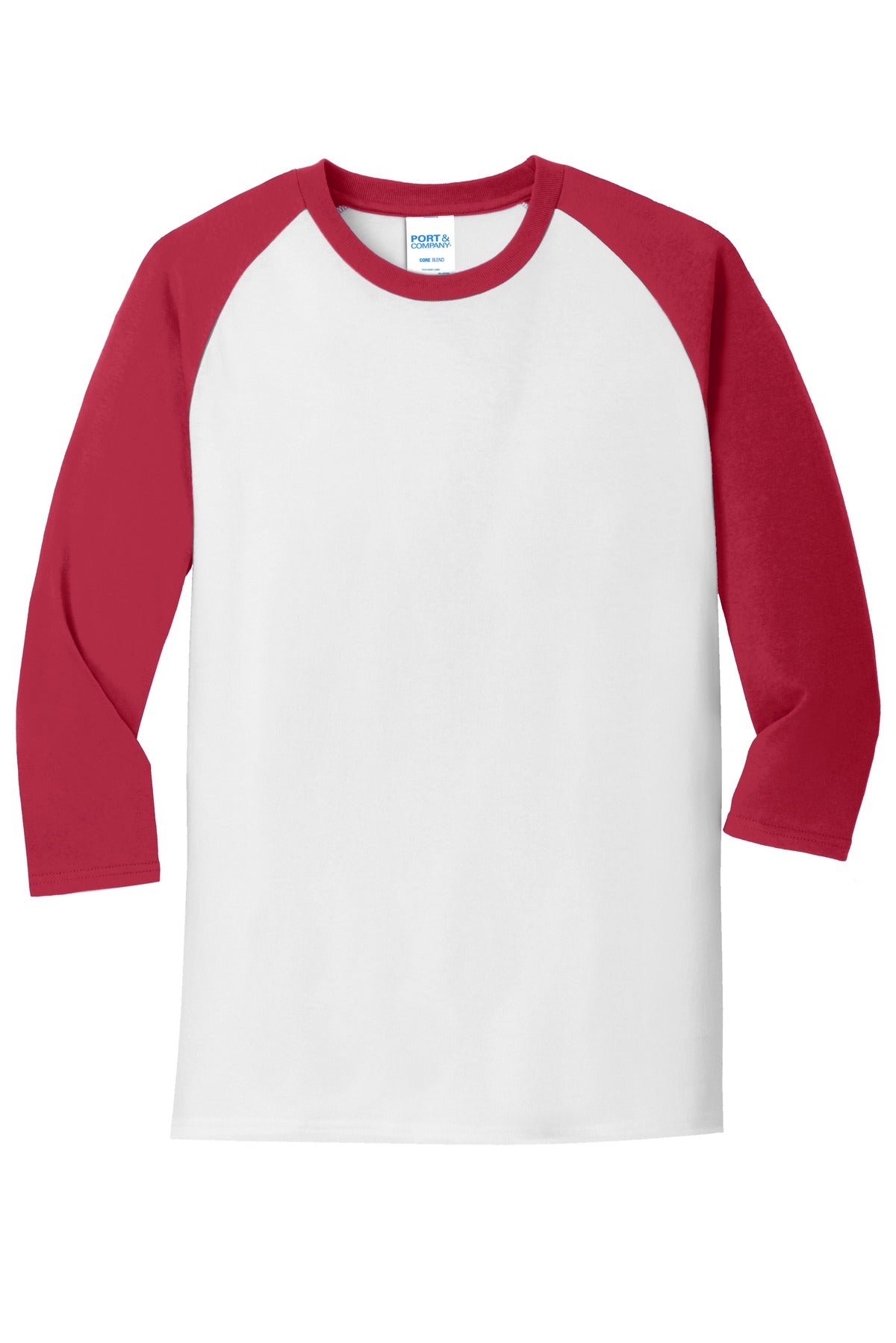 Port & Company - Men's Core Blend 3/4-Sleeve Raglan Tee
