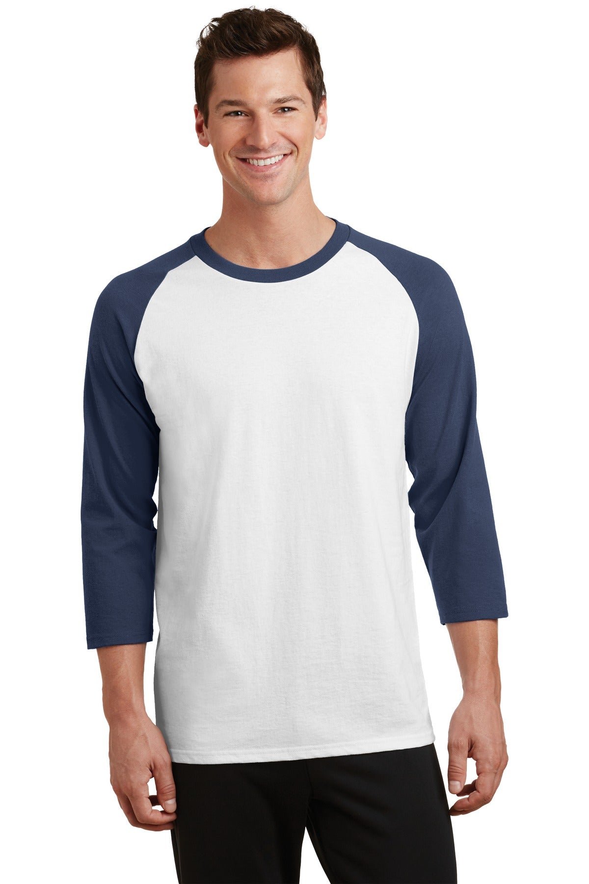 Port & Company - Men's Core Blend 3/4-Sleeve Raglan Tee