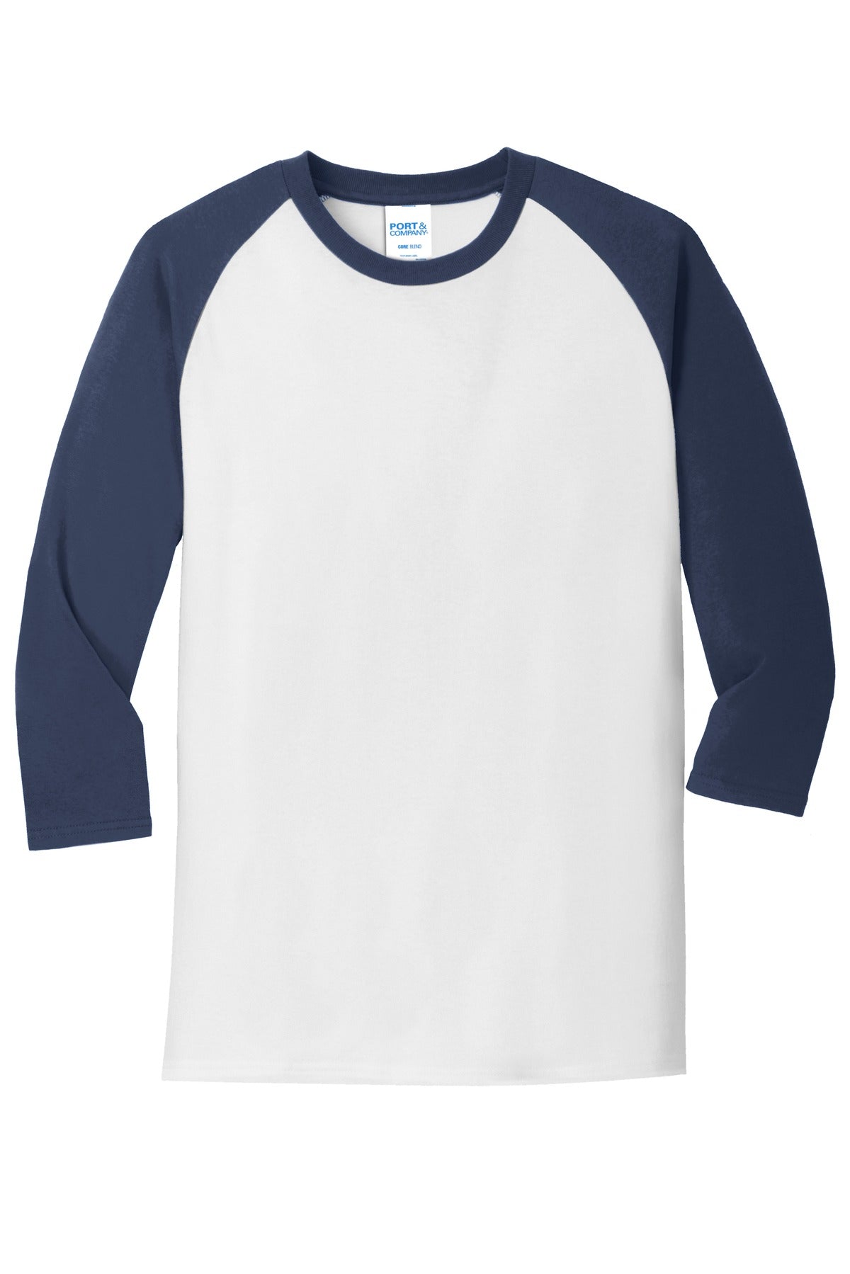 Port & Company - Men's Core Blend 3/4-Sleeve Raglan Tee