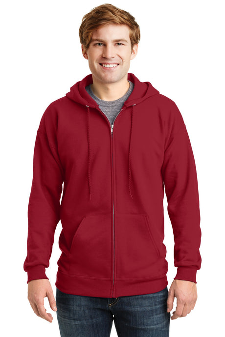 Hanes Men's Ultimate Cotton Full-Zip Hooded Sweatshirt-1