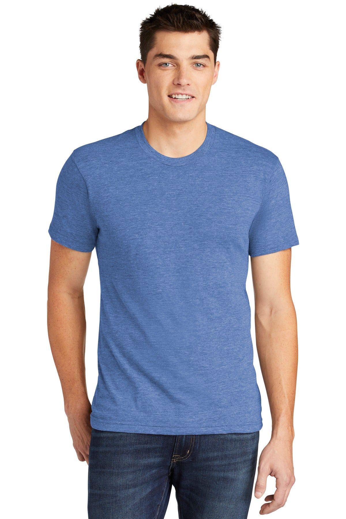 American Apparel Men's Tri-Blend Short Sleeve Track T-Shirt American Apparel