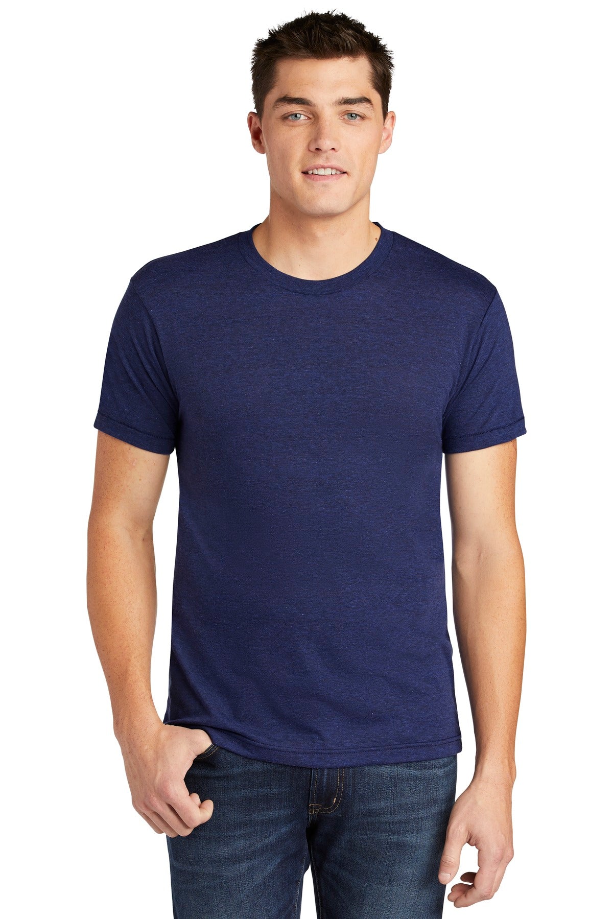 American Apparel Men's Tri-Blend Short Sleeve Track T-Shirt American Apparel