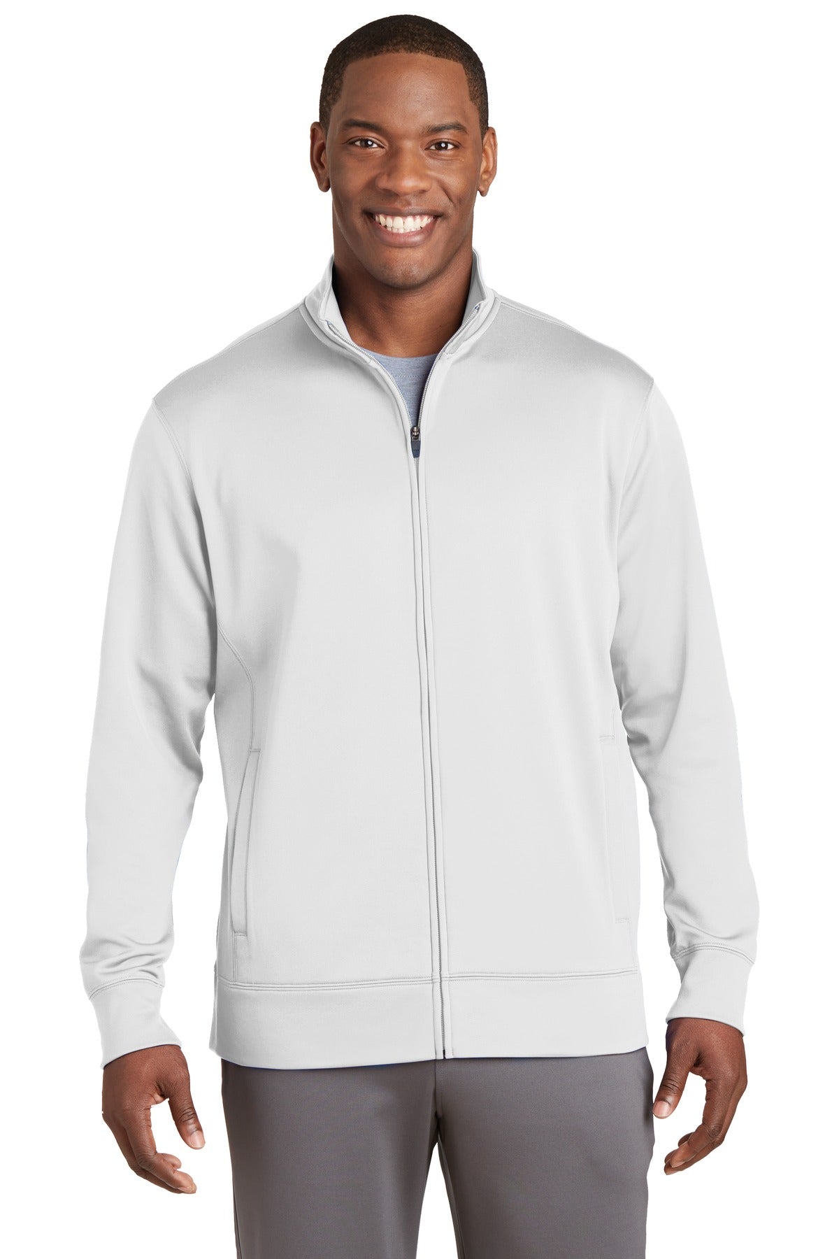 Sport-Tek Men's Sport-Wick Fleece Full-Zip Jacket