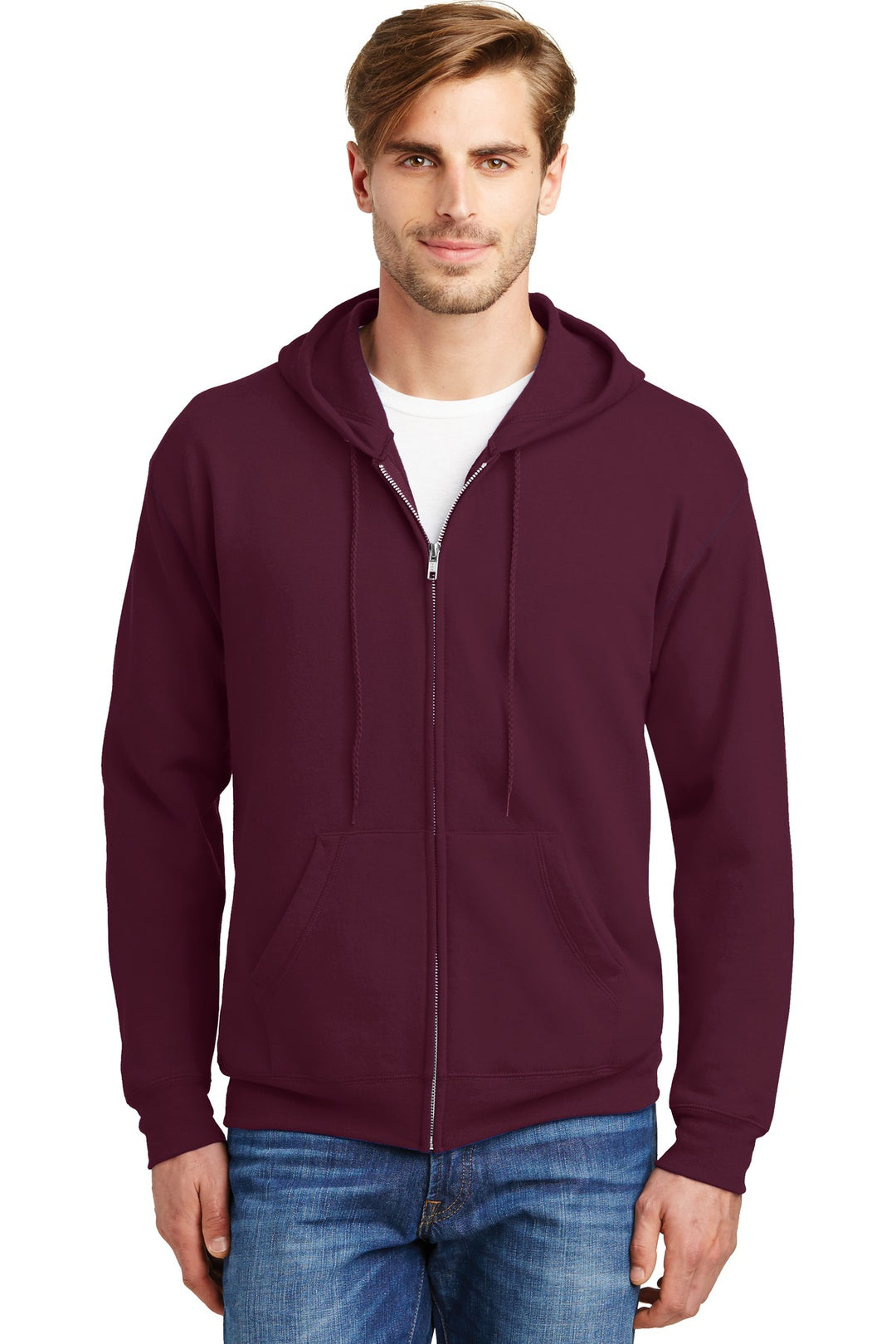 Hanes Men's EcosmartÂ® Full-Zip Hooded Sweatshirt Hanes