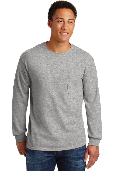 Gildan - Ultra Cotton® Long Sleeve Pocket T-Shirt Gildan