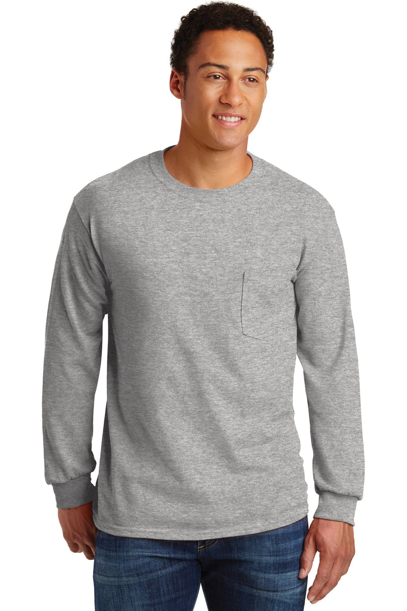 Gildan - Ultra Cotton® Long Sleeve Pocket T-Shirt
