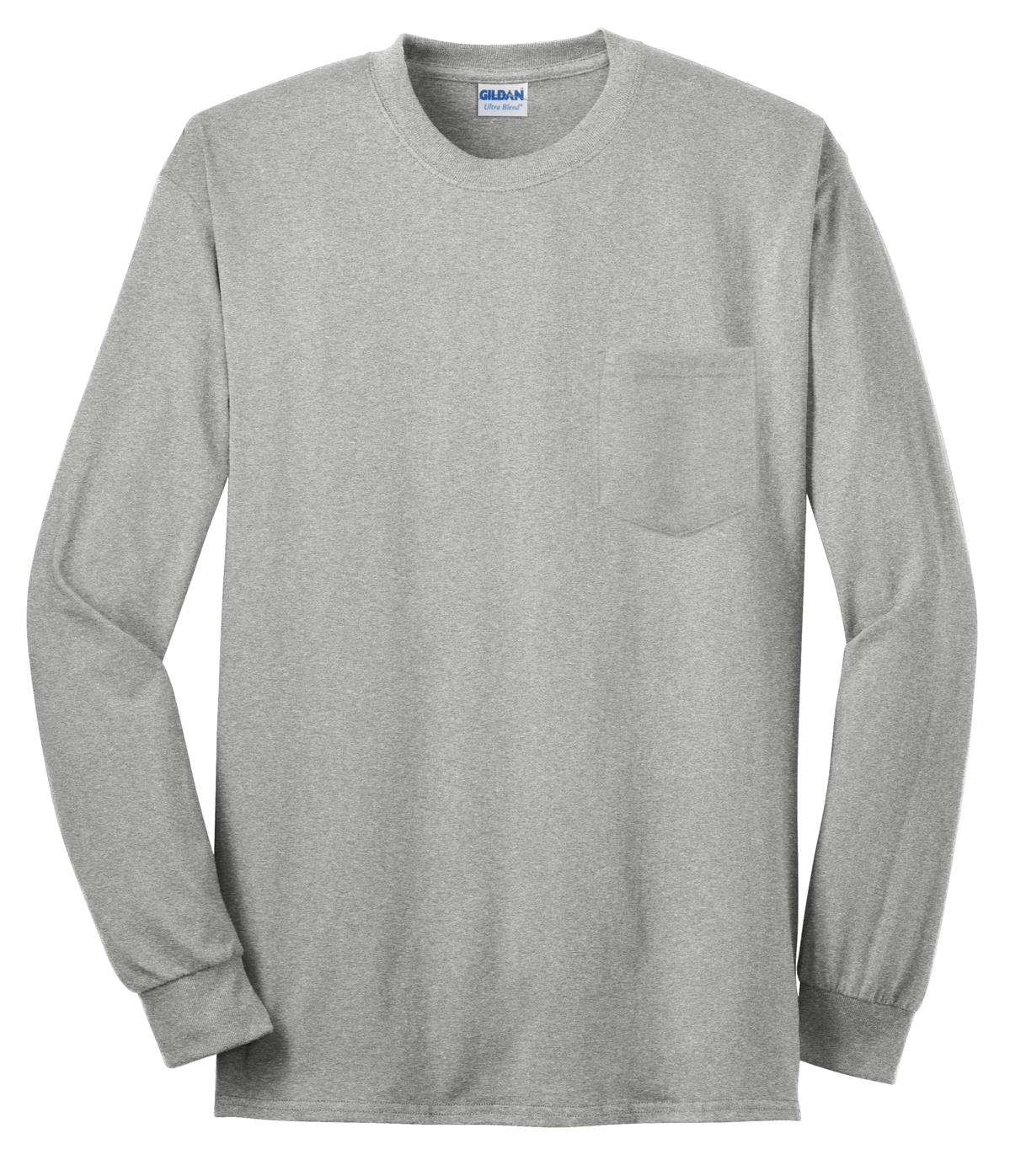 Gildan - Ultra Cotton® Long Sleeve Pocket T-Shirt Gildan