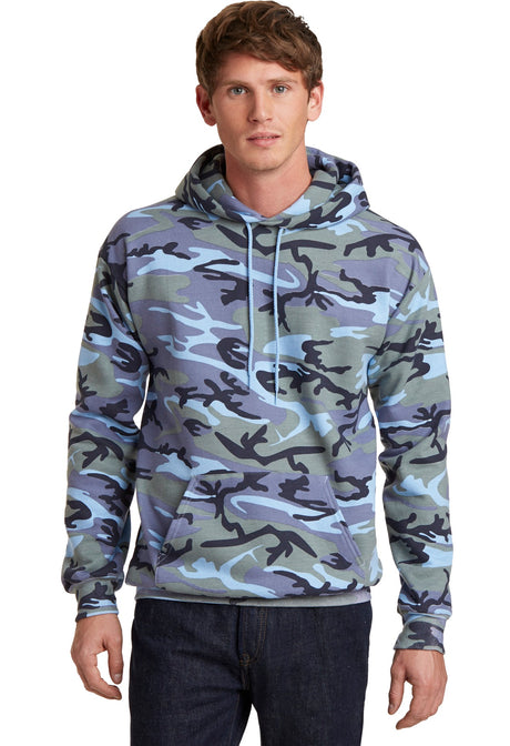 Port & Company Men's Core Fleece Camo Pullover Hooded Sweatshirt. PC78HC Port & Company