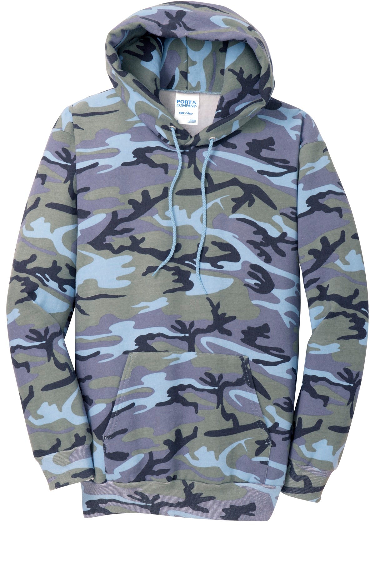 Port & Company Men's Core Fleece Camo Pullover Hooded Sweatshirt. PC78HC Port & Company