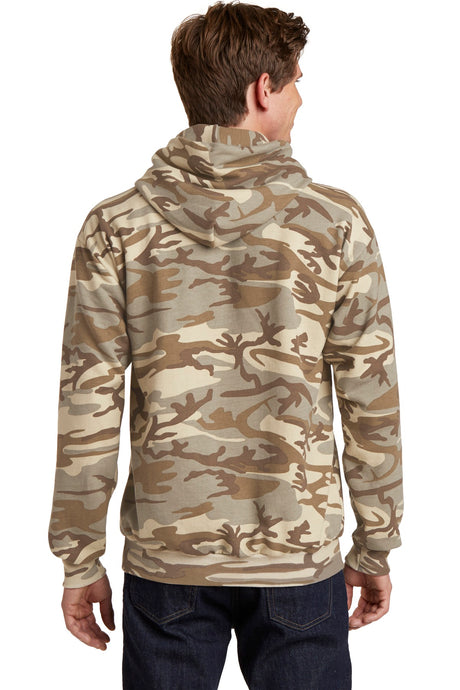Port & Company Men's Core Fleece Camo Pullover Hooded Sweatshirt. PC78HC Port & Company