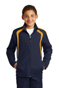Sport-Tek Youth Colorblock Raglan Jacket Youth Apparel Jackets & Vests
