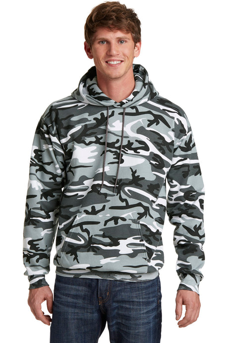Port & Company Men's Core Fleece Camo Pullover Hooded Sweatshirt. PC78HC Port & Company