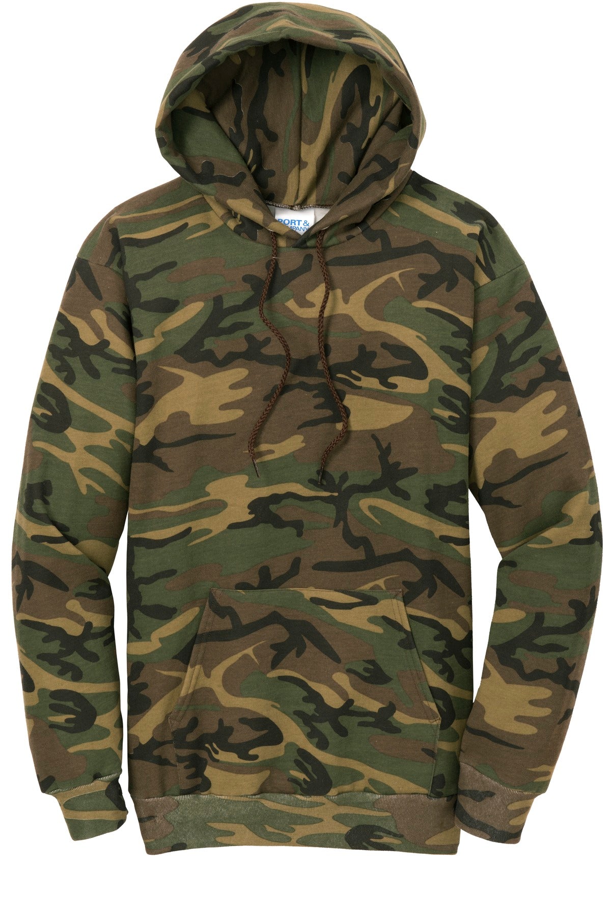 Port & Company Men's Core Fleece Camo Pullover Hooded Sweatshirt. PC78HC Port & Company