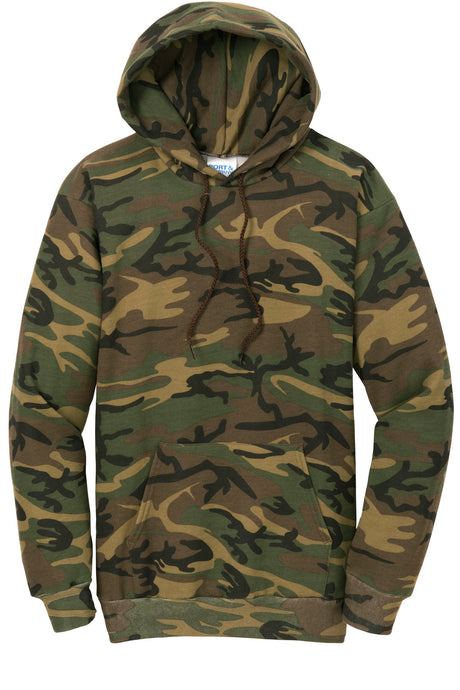 Port & Company Men's Core Fleece Camo Pullover Hooded Sweatshirt. PC78HC Port & Company