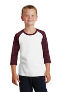 Port & Company - Youth Core Blend 3/4-Sleeve Raglan Tee