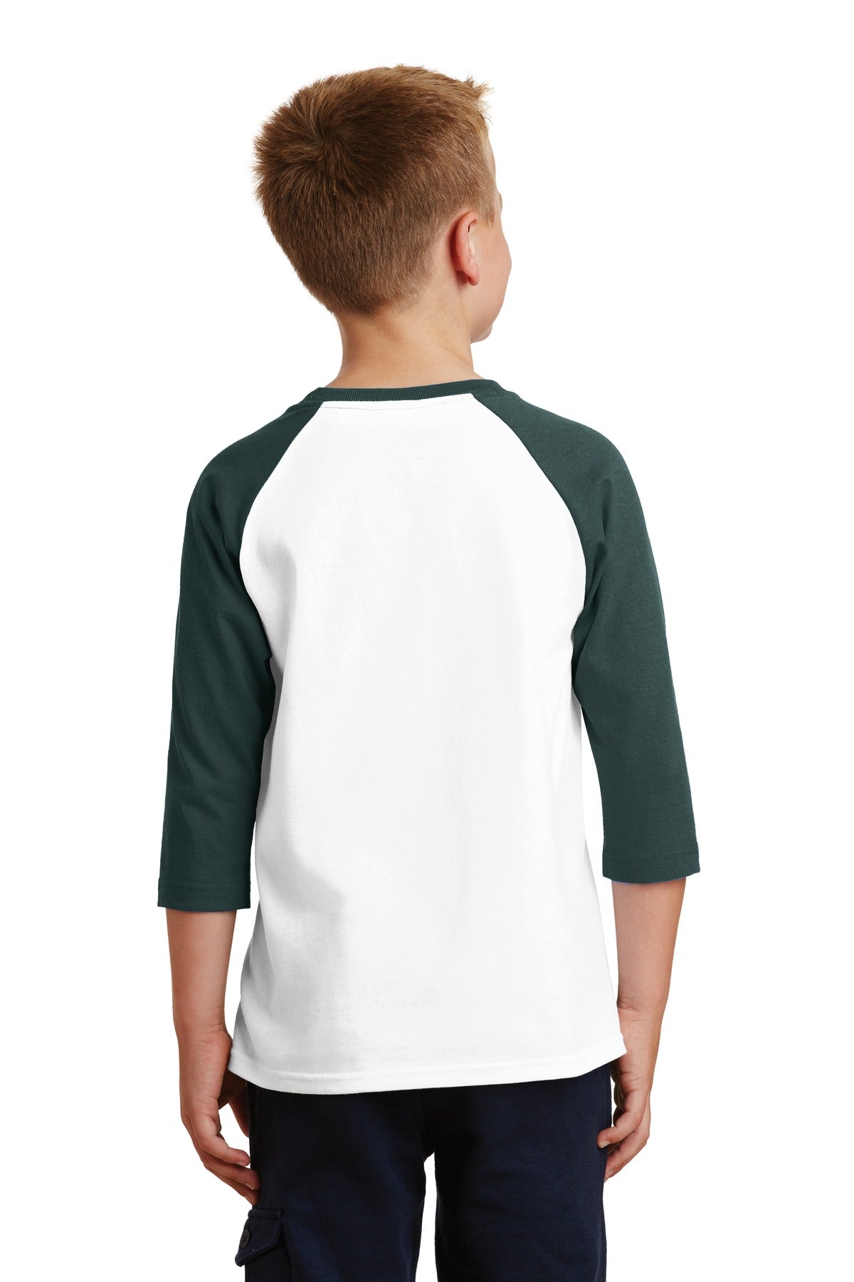 Port & Company - Youth Core Blend 3/4-Sleeve Raglan Tee