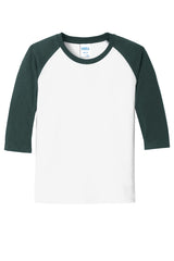 Port & Company - Youth Core Blend 3/4-Sleeve Raglan Tee