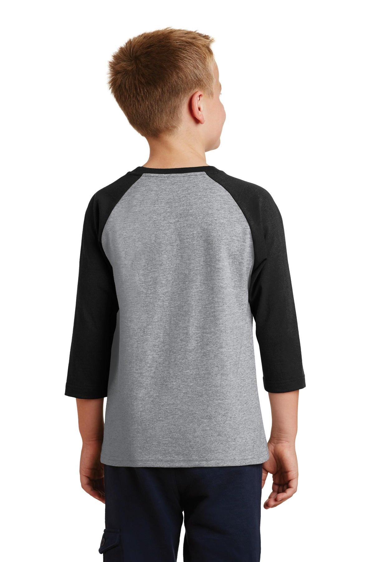 Port & Company - Youth Core Blend 3/4-Sleeve Raglan Tee