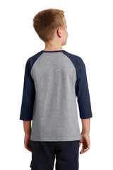 Port & Company - Youth Core Blend 3/4-Sleeve Raglan Tee