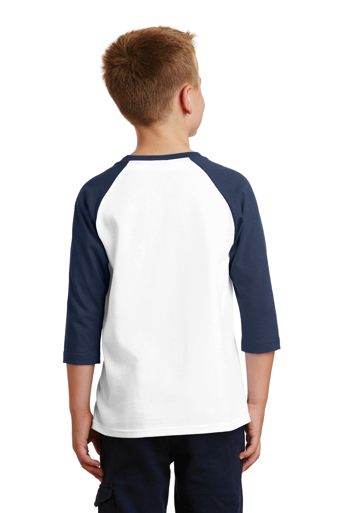 Port & Company - Youth Core Blend 3/4-Sleeve Raglan Tee