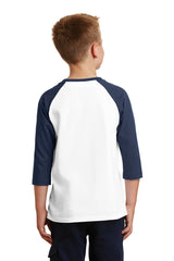 Port & Company - Youth Core Blend 3/4-Sleeve Raglan Tee