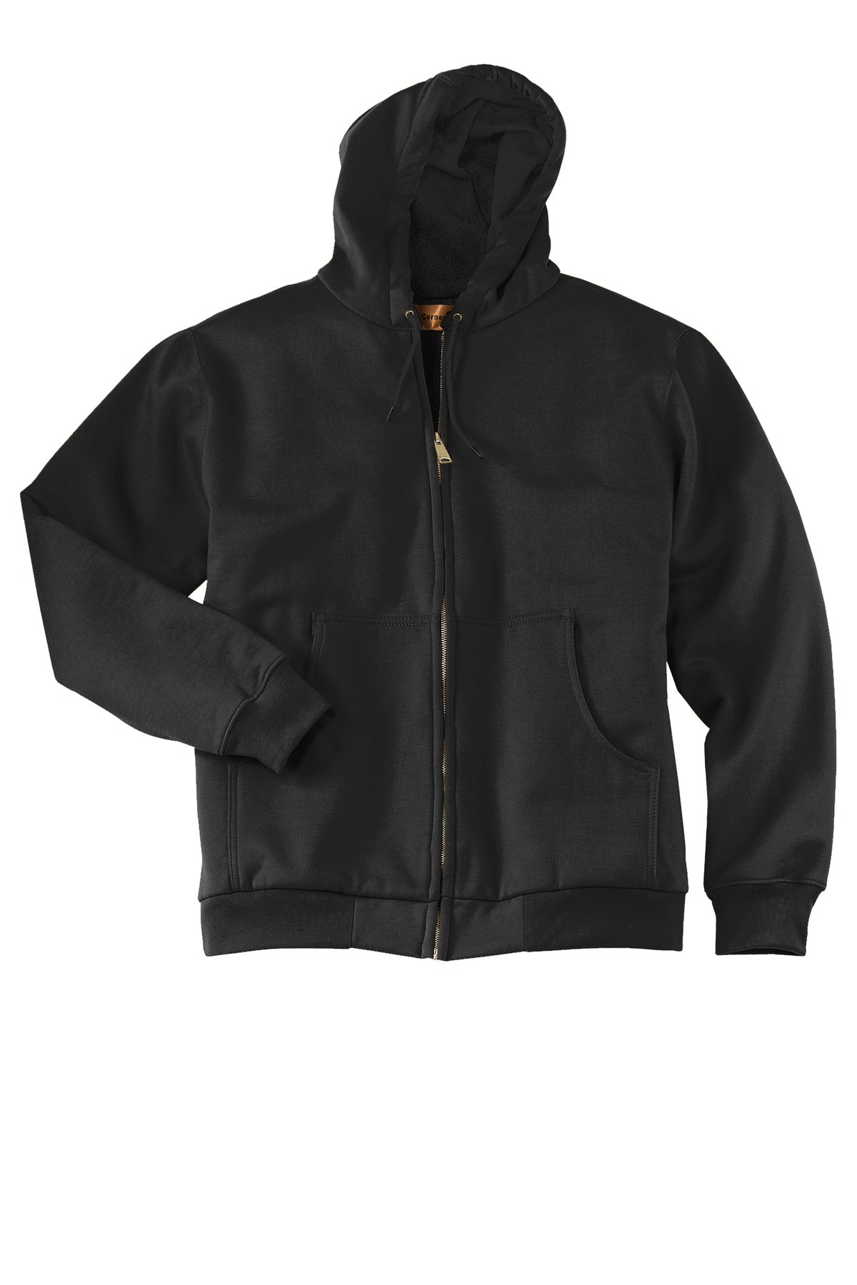 CornerStone Men's Heavyweight Full-Zip Hooded Sweatshirt with Thermal Lining. CS620 CornerStone