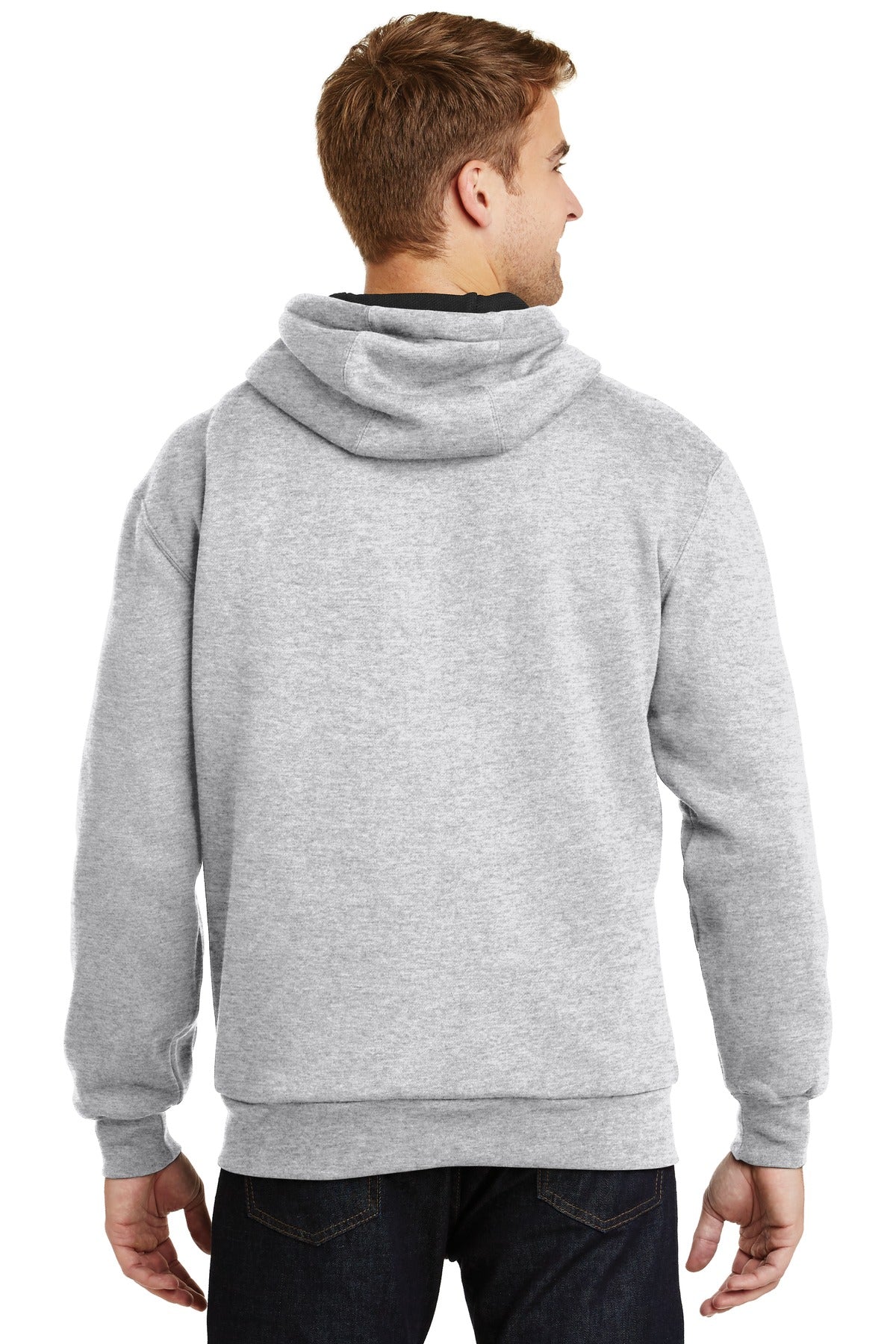 CornerStone Men's Heavyweight Full-Zip Hooded Sweatshirt with Thermal Lining. CS620 CornerStone