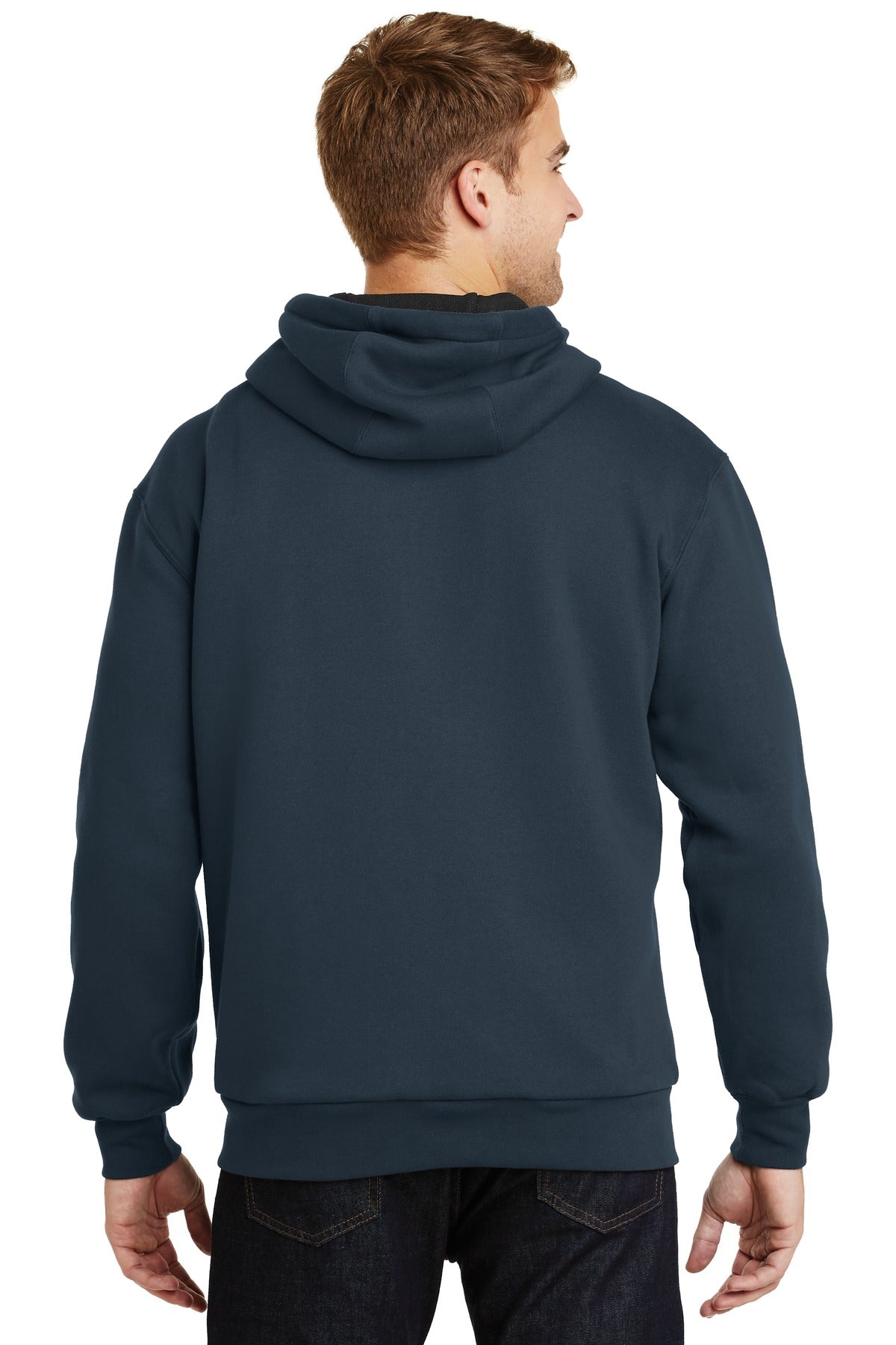 CornerStone Men's Heavyweight Full-Zip Hooded Sweatshirt with Thermal Lining. CS620 CornerStone