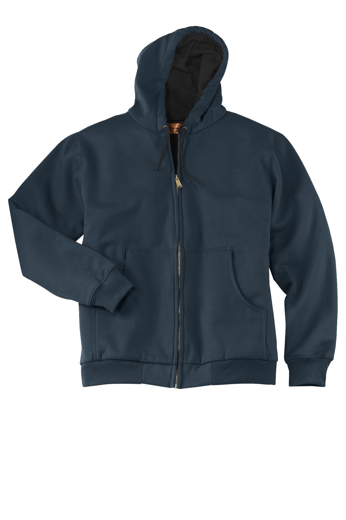 CornerStone Men's Heavyweight Full-Zip Hooded Sweatshirt with Thermal Lining. CS620 CornerStone