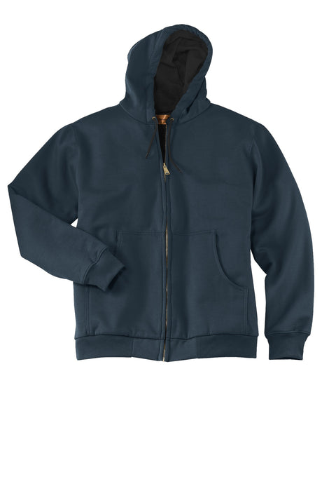CornerStone Men's Heavyweight Full-Zip Hooded Sweatshirt with Thermal Lining. CS620 CornerStone