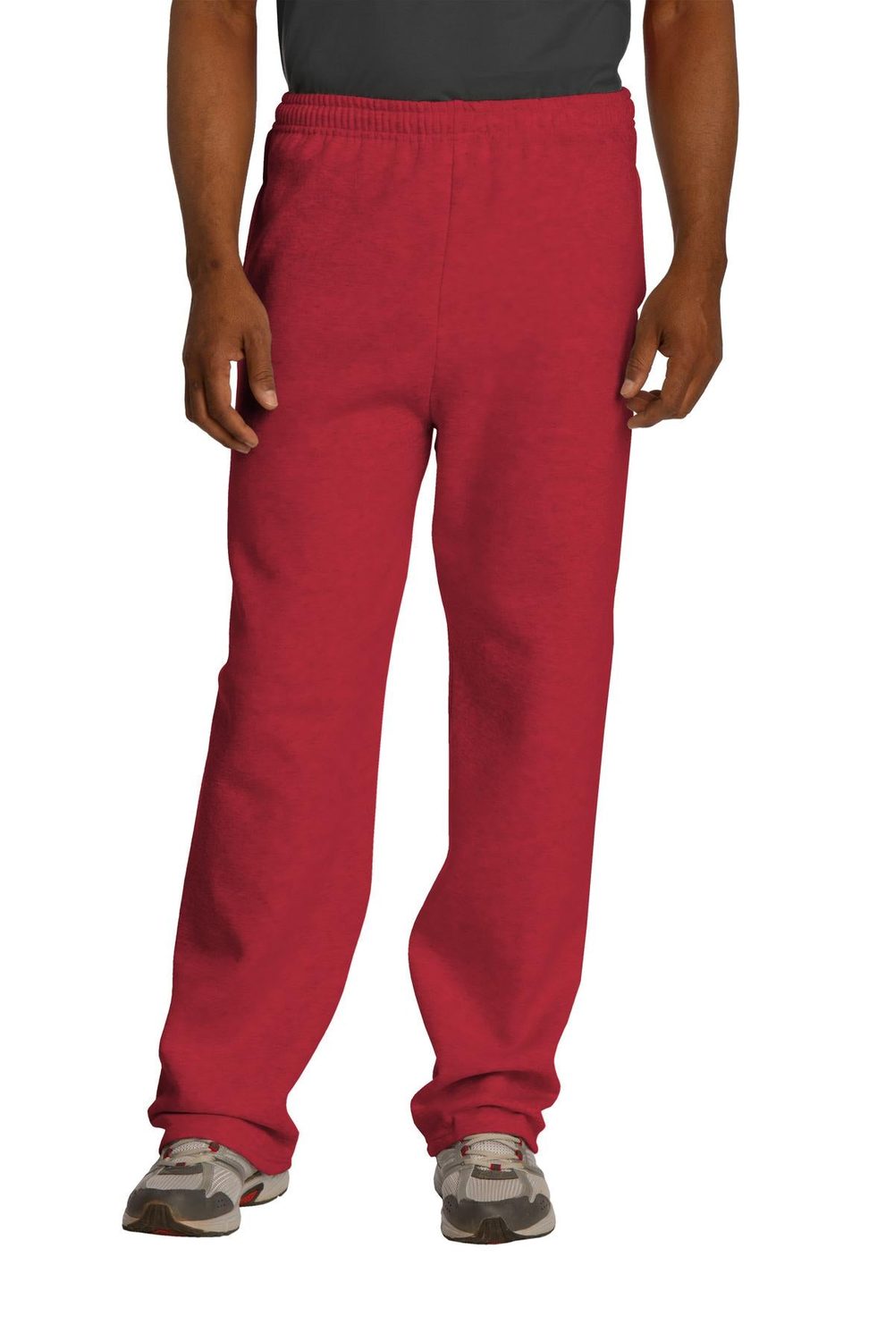 JERZEES Men's NuBlend Open Bottom Pant with Pockets 974MP