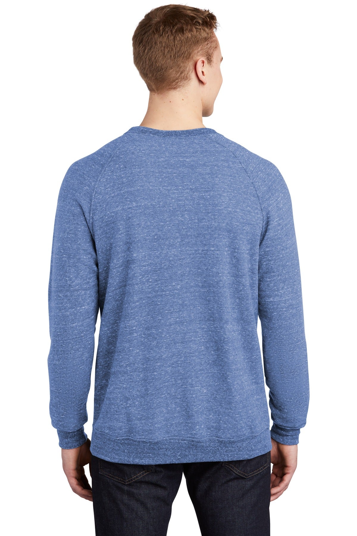 JERZEES Men's Snow Heather French Terry Raglan Crew Sweatshirt 91M JERZEES