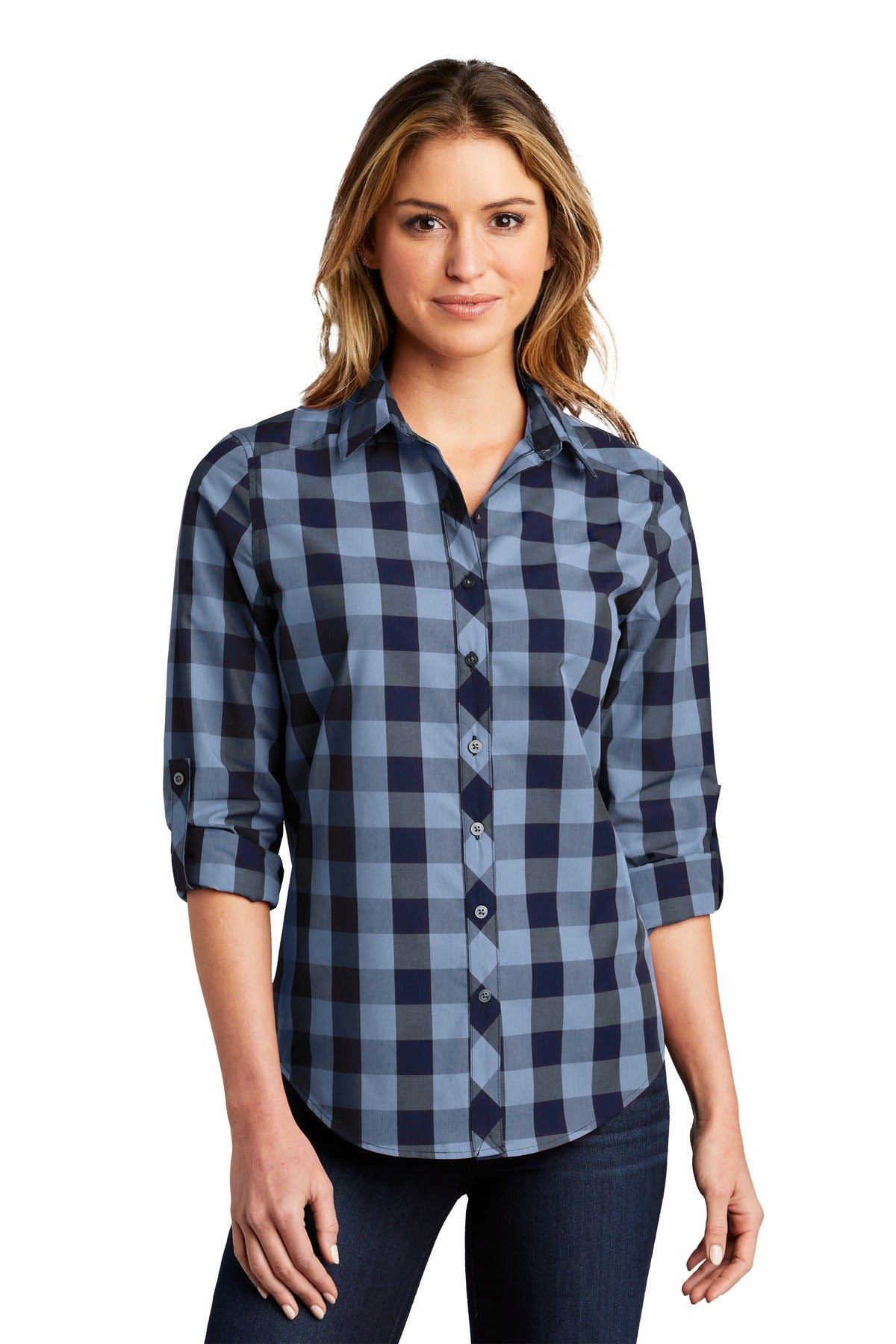 Port Authority Women's Everyday Plaid Shirt. LW670