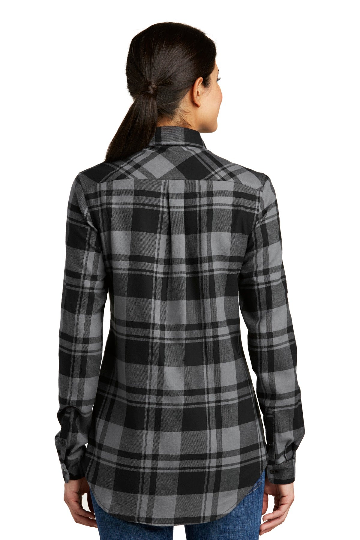 Port Authority® Ladies Plaid Flannel Tunic