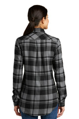 Port Authority® Ladies Plaid Flannel Tunic