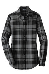 Port Authority® Ladies Plaid Flannel Tunic
