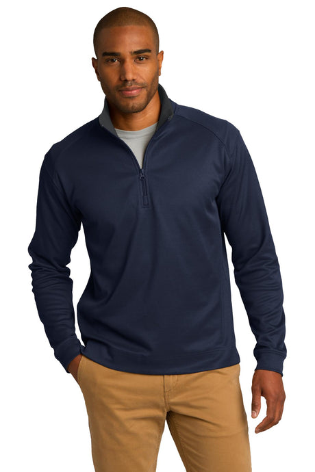 Port Authority Men's Vertical Texture 1/4-Zip Pullover. K805 Port Authority