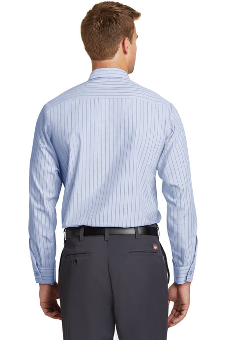 Red Kap Men's Industrial Stripe Work Shirt. SL10L Red Kap
