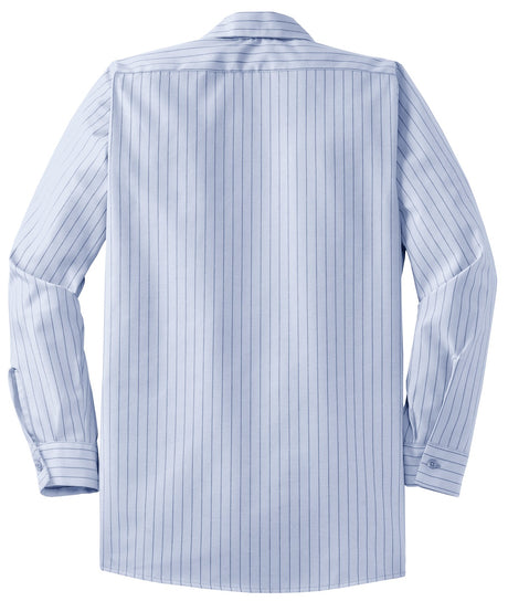 Red Kap Men's Industrial Stripe Work Shirt. SL10L Red Kap