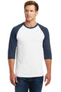 Gildan Men's Heavy Cotton 3/4-Sleeve Raglan T-Shirt. 5700 Gildan