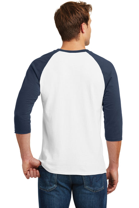 Gildan Men's Heavy Cotton 3/4-Sleeve Raglan T-Shirt. 5700 Gildan