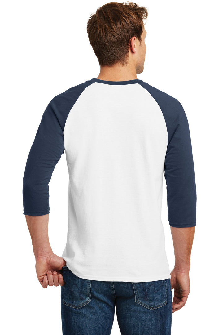 Gildan Men's Heavy Cotton 3/4-Sleeve Raglan T-Shirt. 5700 Gildan