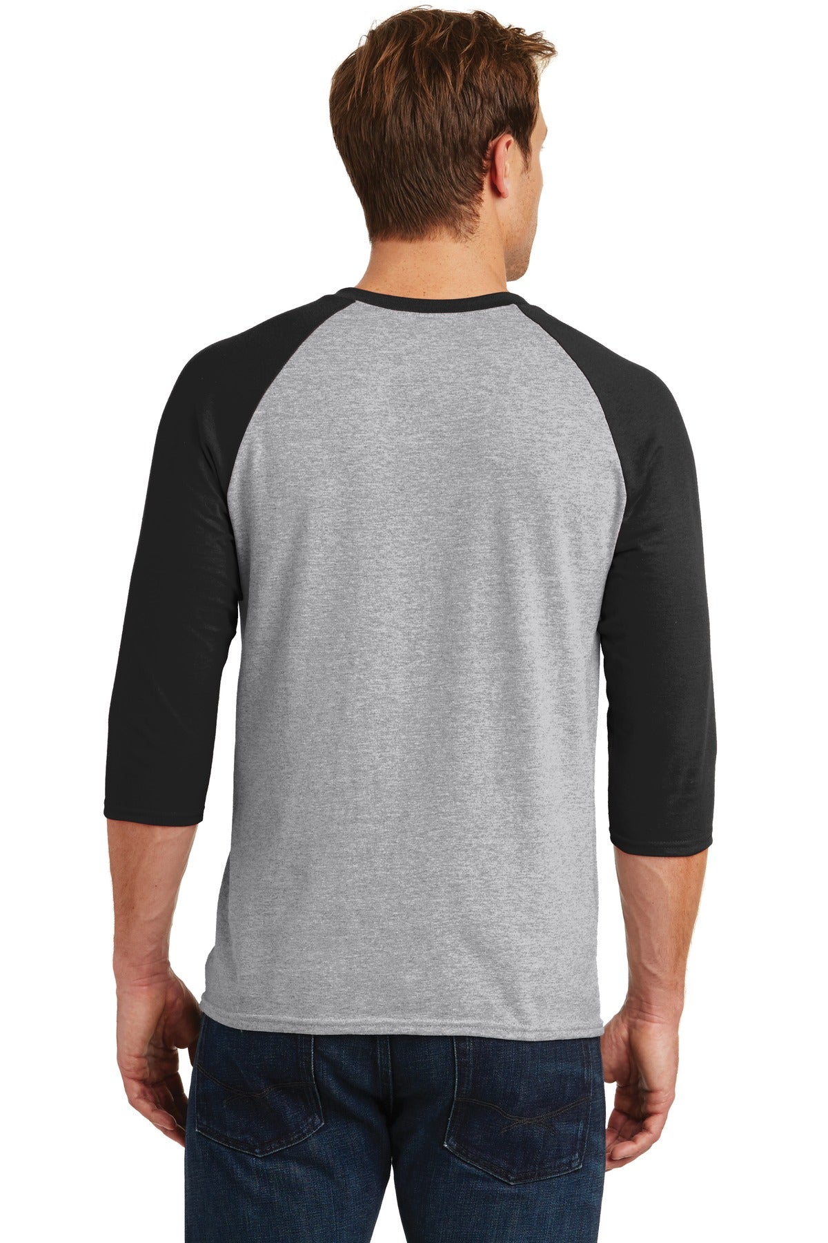 Gildan Men's Heavy Cotton 3/4-Sleeve Raglan T-Shirt. 5700 Gildan