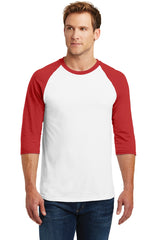 Gildan Men's Heavy Cotton 3/4-Sleeve Raglan T-Shirt. 5700 Gildan