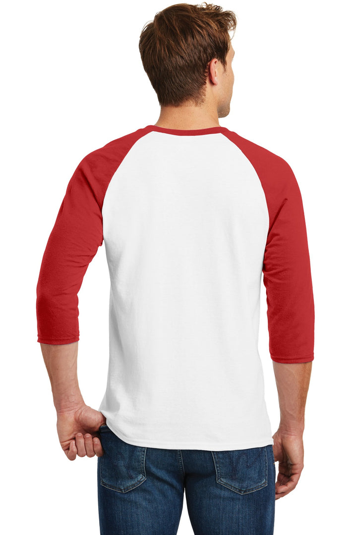 Gildan Men's Heavy Cotton 3/4-Sleeve Raglan T-Shirt. 5700 Gildan