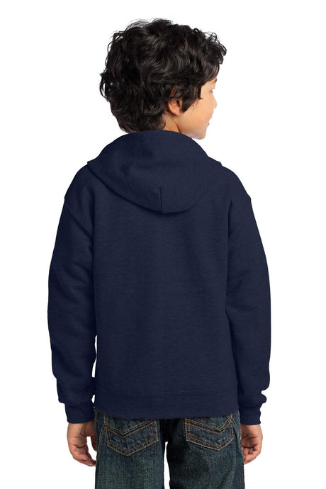 Gildan Youth Heavy Blend Full-Zip Hooded Sweatshirt Gildan