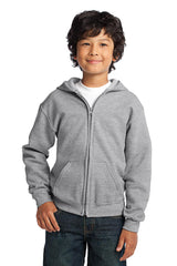 Gildan Youth Heavy Blend Full-Zip Hooded Sweatshirt Gildan